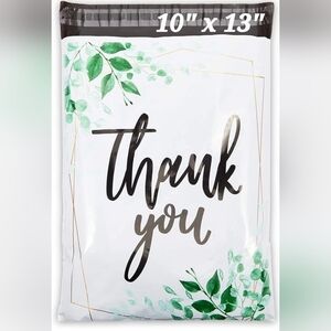 20 "Thank You" 10 x 13 Polymailers, plus 20 Thank You Stickers
